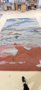 Alfombra de pasillo de Hotel de lujo, hecha a mano, de <span class=keywords><strong>lana</strong></span>, <span class=keywords><strong>dos</strong></span> sofás, fabricación de fábrica China, nuevo diseño - Product Image 6