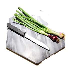 Tabla de cortar de mármol gris moderna con superficie elegante para uso doméstico y de hostelería - Product Image 5