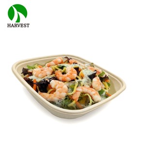 Contenants alimentaires jetables biodégradables et compostables <span class=keywords><strong>en</strong></span> pulpe moulée de bagasse pour la restauration et les cafés - Product Image 4