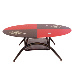 Trung Tâm Bàn Cà Phê Nhà Máy Tempered Glass Trung Quốc Với Thiết Kế Hoa Văn In Ấn Nội Thất Phòng Khách Hiện Đại Sang Trọng 30-45 Ngày - Product Image 3