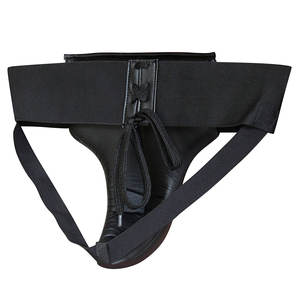 GAF 2023 High Quality PU Leather Karate Muay Thai Boxing <b>Groin</b> Cup <b>Guard</b> Protector Custom Logo Printed for Taekwondo - Product Image 4