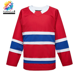Uniformes de Hockey sobre Hielo para la Escuela de Fórmula 1, Impresión por Sublimación Completa a Doble Cara, Parches de Goma, Camisetas de Hockey Personalizadas para Equipos - Product Image 2
