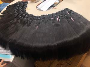 Mrs Top — tissage brésilien naturel, barrette, cheveux vierges crus et lisses, cuticules - Product Image 2