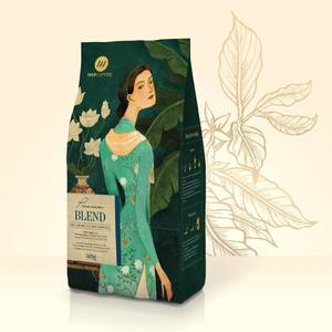 Medium Roast HANCOFFEE Premium Blend Arabica & Robusta Coffee Beans | Whole Bean 500g Bag Customize | OEM ODM Bulk Supply - Product Image 4