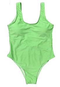 Bikini sexy sans manches en polyester 100% de haute qualité pour femmes, printemps-été, col rond, uni, ajusté, élégant et respirant - Product Image 3