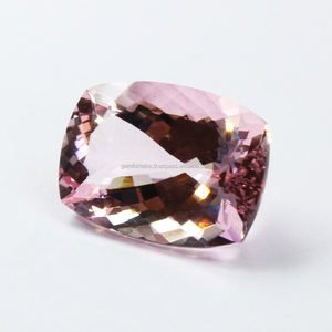 เบาะอัญมณีมอร์กาไนต์สีชมพูธรรมชาติและสีพีชแบบเหลี่ยมตัดเหลี่ยมเพชรพลอยหลวมอัญมณีธรรมชาติคุณภาพสูง - Product Image 3