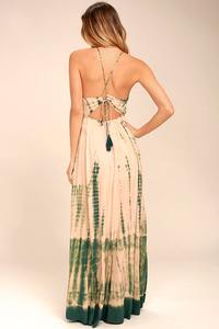 2021 vestidos de fiesta de playa informales multicolores de una pieza para mujer ropa de rayón Floral espagueti hasta el suelo Maxi natural - Product Image 4