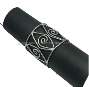 METAL NEW <b>HIGH</b> QUALITY WIRE DESIGN <b>TABLE</b> WRE NAPKIN RING for HOME USE <b>TABLE</b> DECORATION NAPKIN RING - Product Image 1