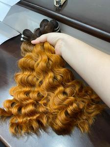 Tendance chaude couleur orange cheveux ondulés soyeux et lisses vietnamien cheveux bruts de haute qualité - Product Image 6