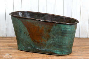 Baignoire en cuivre à double paroi faite à la main en métal pur poli brillant conçu sur mesure équipe du fabricant indien martelé à la main pur - Product Image 5