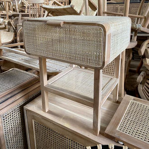 ตู้ข้างเตียง,ตู้ข้างเตียงตู้ขนาดเล็กสำหรับห้องนั่งเล่นห้องนอนบ้านหวายไม้เนื้อแข็งแบบเรียบง่ายทันสมัย - Product Image 1