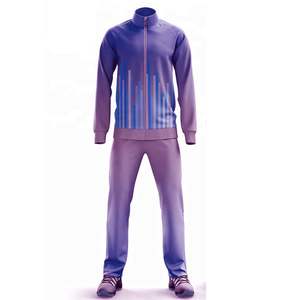 Survêtement de football d'hiver pour homme personnalisé avec fermeture éclair intégrale, grande taille, en tricot, réversible, respirant, en polyester - Product Image 5