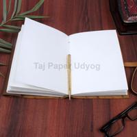 Journal vierge en cuir uni haut de gamme organisateur/planificateur personnel cahier A5 fait à la main avec journal en papier de coton blanc au meilleur prix