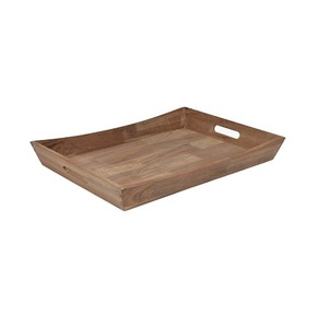 Plateau de service rectangulaire en bois, design simple, pour thé et café, pour la cuisine et la maison - Product Image 3