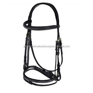Brida de cuero para caballos ecuestres, equipo de calidad superior con banda para cejas cosida de lujo, fabricante al por mayor - Product Image 1