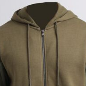 Sweat à capuche homme personnalisé 100% coton multi-tissus de haute qualité avec fermeture éclair Saleeve - Product Image 3