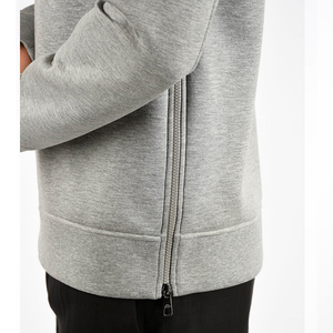 Nueva sudadera de cáñamo de lana personalizada de alta calidad para hombre, Sudadera con capucha con cordón de cremallera larga lateral coreana - Product Image 4