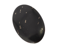 Cristaux naturels artisanaux authentiques, facettés, en pierre de verre miniature, de forme ovale, couleur marron météorite, pour la guérison spirituelle, cadeau