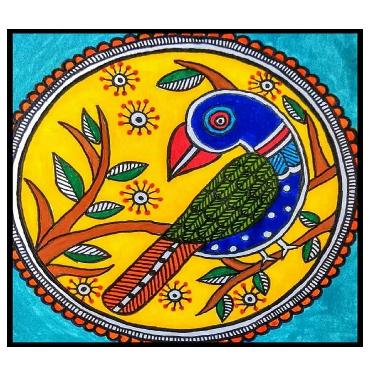 handmade custom silk paintings with bird themes for home decor, interior designers,