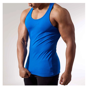 2022 Wholesale Custom Men <b>Singlet</b> Polyester/Cotton Gym Vests Training Tank Top/<b>Running</b> Eco-Friendly Quick Dry Breathable - Product Image 2