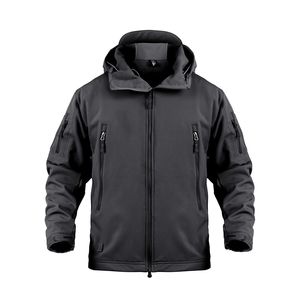 Veste coupe-vent respirante et écologique pour homme, fermeture éclair, polaire douce et chaude, col montant, tendance, vente chaude 100% - Product Image 4