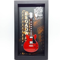 Cadre de présentation pour guitare 7,8 x 13,8 pouces, cadre Shadow Box, décoration musicale pour la maison