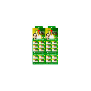 Treet 7 Days Hoja de afeitar de doble filo 5 cuchillas en una herramienta de afeitado de acero inoxidable Tuck - Product Image 1