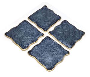 Dessous de verre en résine pierre Design thé tasse à café bois résine caboteur carré forme ronde pour emballage et vente personnalisés - Product Image 6