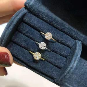 <span class=keywords><strong>Bague</strong></span> en diamant pour <span class=keywords><strong>femme</strong></span>, bijoux en <span class=keywords><strong>or</strong></span> blanc pur 18 carats, <span class=keywords><strong>bague</strong></span> en diamant véritable, bande torsadée, <span class=keywords><strong>bague</strong></span> de <span class=keywords><strong>mariage</strong></span> en <span class=keywords><strong>or</strong></span> rose - Product Image 2