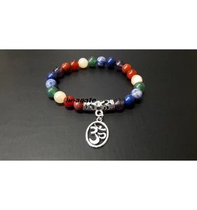 En gros 7 Chakra Cristal Naturel Quartz et Agate Pierres Précieuses Pendentif Style Religieux Guérison Bracelet Fabriqué Souvenir - Product Image 1