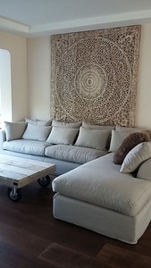 Bois sculpté en teck - Product Image 2