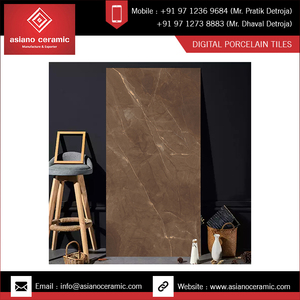 Orient Brown 1200x2400mm Carreaux de dalle de sol en porcelaine polie Finition brillante/mate Design rustique moderne Décoration intérieure Centre commercial - Product Image 2