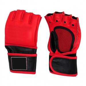 Gants UFC et MMA en cuir véritable, gants d'entraînement de boxe et de combat - Product Image 1