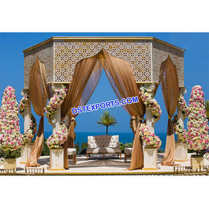 Boda Roman Fiber Mandap California Indian Wedding Bollywood Theme Mandap Última ceremonia de boda Mandap Alemania - Product Image 1