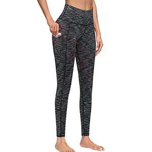 Leggings de yoga grande taille pour femmes Aw Traders avec service OEM, antibactériens, respirants, taille haute, décontractés, en polyester/spandex - Product Image 1