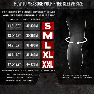 Funda de compresión para rodilla, soporte para sentadillas, levantamiento de pesas y levantamiento de potencia, Mangas de neopreno para gimnasio - Product Image 6
