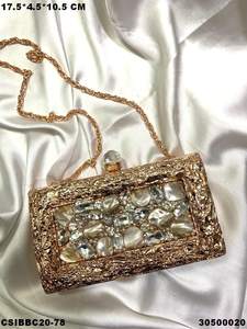 Designer Handmade Brass Mother of <b>Pearl</b> <b>Clutch</b> Bag Exclusive Bridal Wedding <b>Clutches</b> for Evenings - Product Image 3
