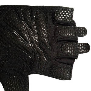 ถุงมือยิมยกน้ำหนัก GG 1.0ลื่นซิลิโคนพิมพ์ปาล์มซื้อเป็นกลุ่มสีม่วงและสีดำหนังวัวแท้ - Product Image 3