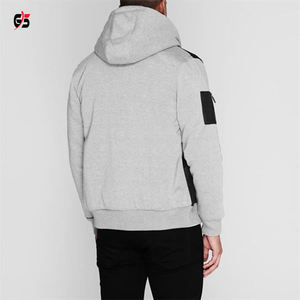 เสื้อแจ็คเก็ตสำหรับผู้ชาย,เสื้อผ้าฝ้ายขนแกะมีฮู้ดแบบซิปแขนเต็มแขนปรับแต่งโลโก้บริการ OEM เสื้อผ้าฤดูหนาว - Product Image 6