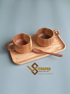 Ensemble de tasses à café et thé japonais de haute qualité, fait à la main en bois - Product Image 5