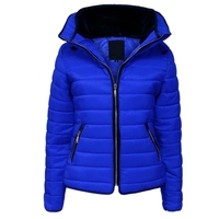 Dernier Style Doudoune Femme Matelassée Imperméable Respirante à Capuche pour Hiver Extérieur avec Broderie Motif Rayures Bulles
