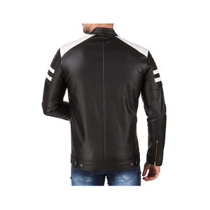 Veste en cuir et toile de haute qualité pour l'hiver, col montant, antibactérienne, service OEM - Product Image 6