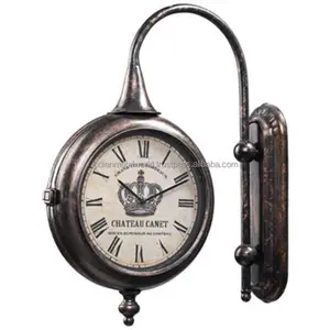 2021 Home Decorative Vintage Metal Antique Wall station Clock wall art wall decor home decor