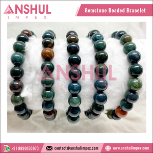 Affordable Price Good Quality Tibetan Buddhism Green Color Meditation Healing 7.5in Round <b>Gemstone</b> Beaded <b>Bracelet</b> - Product Image 5