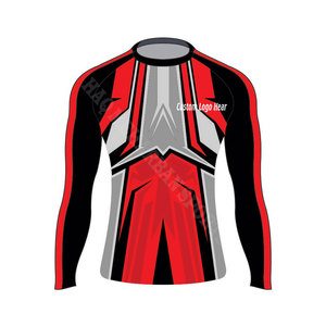 Fabricante al por mayor más vendido de alta calidad diseño de impresión personalizada Rash Guard BJJ MMA rashguard - Product Image 5