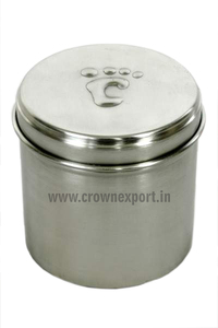 Lata azul pet urnas de pata de impresión lata redonda pet urnas pata mark la cremación de mascotas urna para perro/gato animal pequeño cenizas - Product Image 5