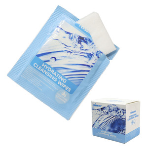 Étiquettes personnalisées visage <span class=keywords><strong>yeux</strong></span> lèvres nettoyant Sachet unique démaquillant <span class=keywords><strong>lingettes</strong></span> humides - Product Image 1