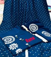 Indian traditional Designer casual wear colourful rama dress material with dupatta bottom