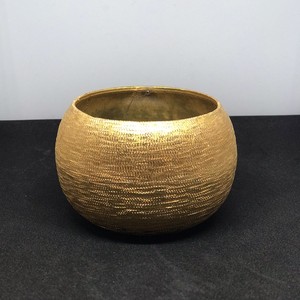 Pot de bougie en Aluminium doré de haute qualité, 1 unité, de poche en métal avec Design gaufré - Product Image 3