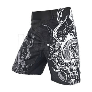 Pantalones cortos lisos para hombre, Shorts coloridos de diseño MMA, color blanco - Product Image 6